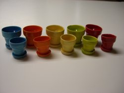 Flower Pots with Trays
