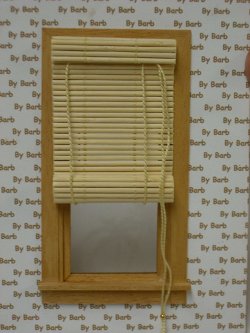 Bamboo Roll Up Shade for window - Tan