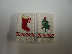 Towel Set - Stocking & Tree
