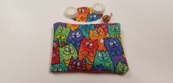 Cat Bed Set - Bright Colored Cats