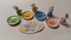 8 Piece Dinner Set - Easter Basket/Bunny
