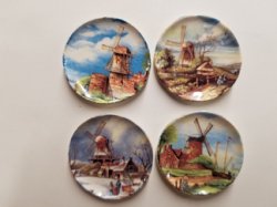 Season Windmill Plates
