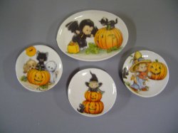 Pumpkin Halloween Dishes