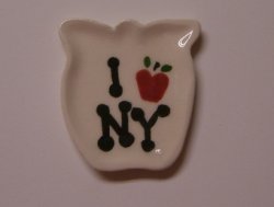 I ♥ NY Apple Plate