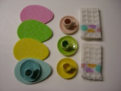 Easter Dinner Set with Towels