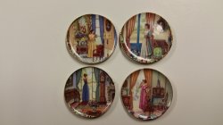 4 Ladies by Window Plates