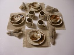 12 Piece Yadro Dinner Set with Placemats & Napkins