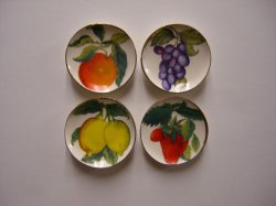 Set of 4 Fruit Plates