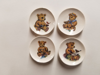 Bears with Birds Dishes - Click Image to Close