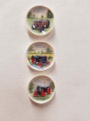 3 Farm Tractor Plates