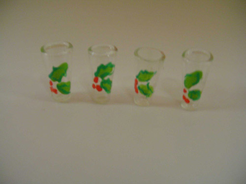 Glassware - Holly - Click Image to Close